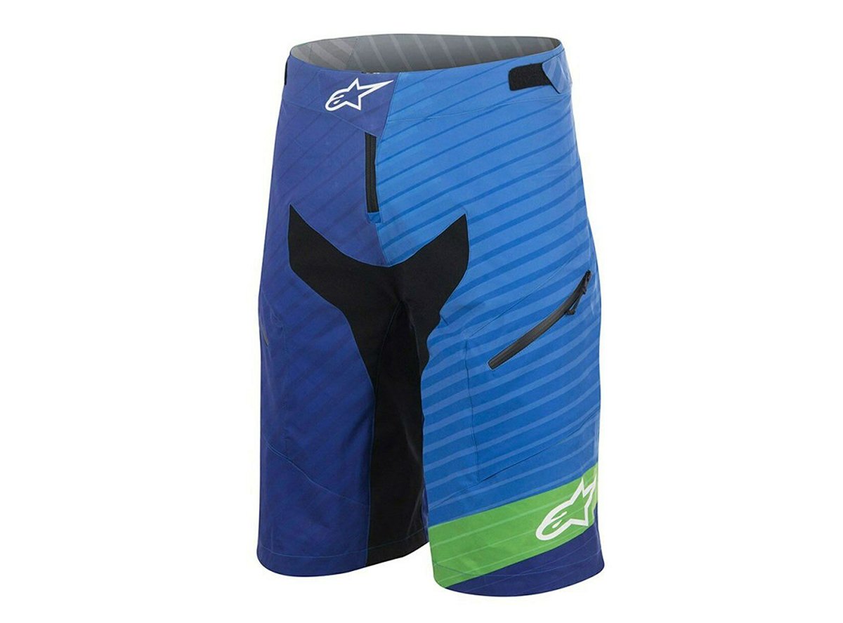 Alpinestars Depth MTB Short - Royal Blue-Bright Green-Blue Royal Blue - Bright Green - Blue 28"
