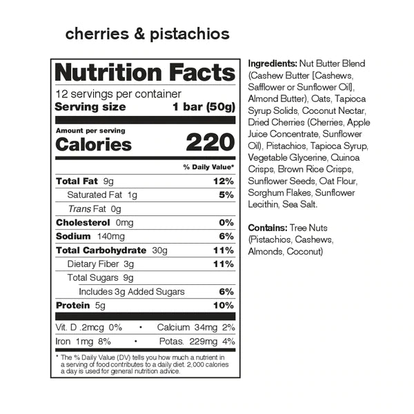 Skratch Labs Anytime Energy Bar - Cherry Pistachio