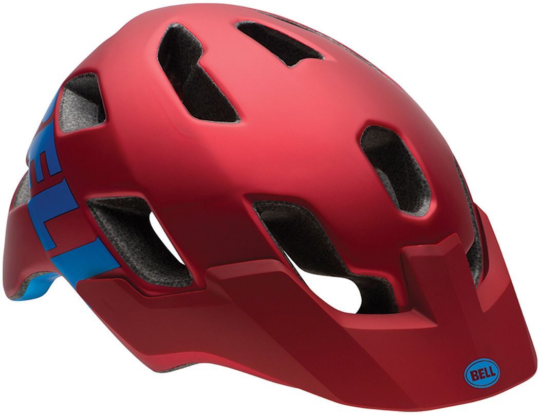 Bell Stoker MTB Helmet - Matt Red Emblem Matt Red Emblem Small