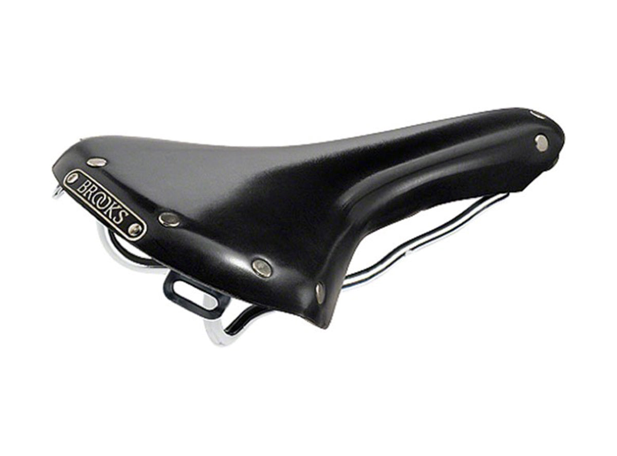 Brooks England Swallow Classic Leather Saddle - Black Black