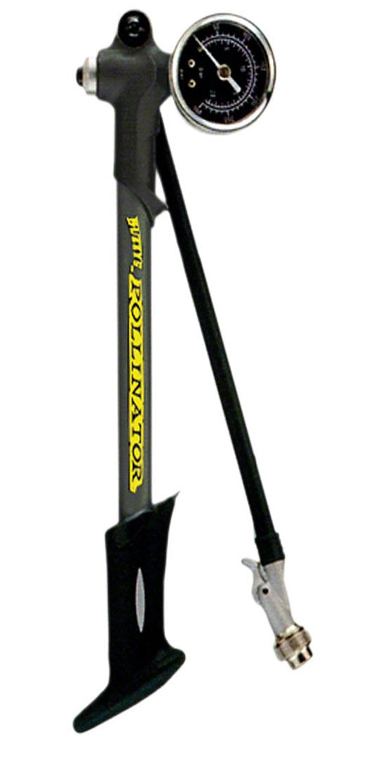 Buzzy's Pollinator Travel 300psi Shock Pump - Black-Silver Black - Silver Schrader