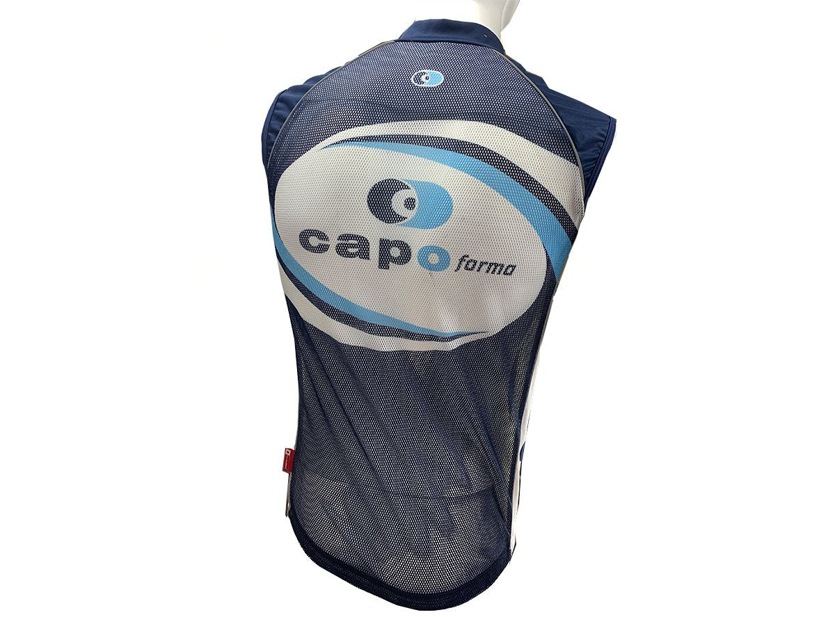 Capoforma Retro Lite Super Corsa Short Sleeve Wind Jersey - Blue-Blue Corsa