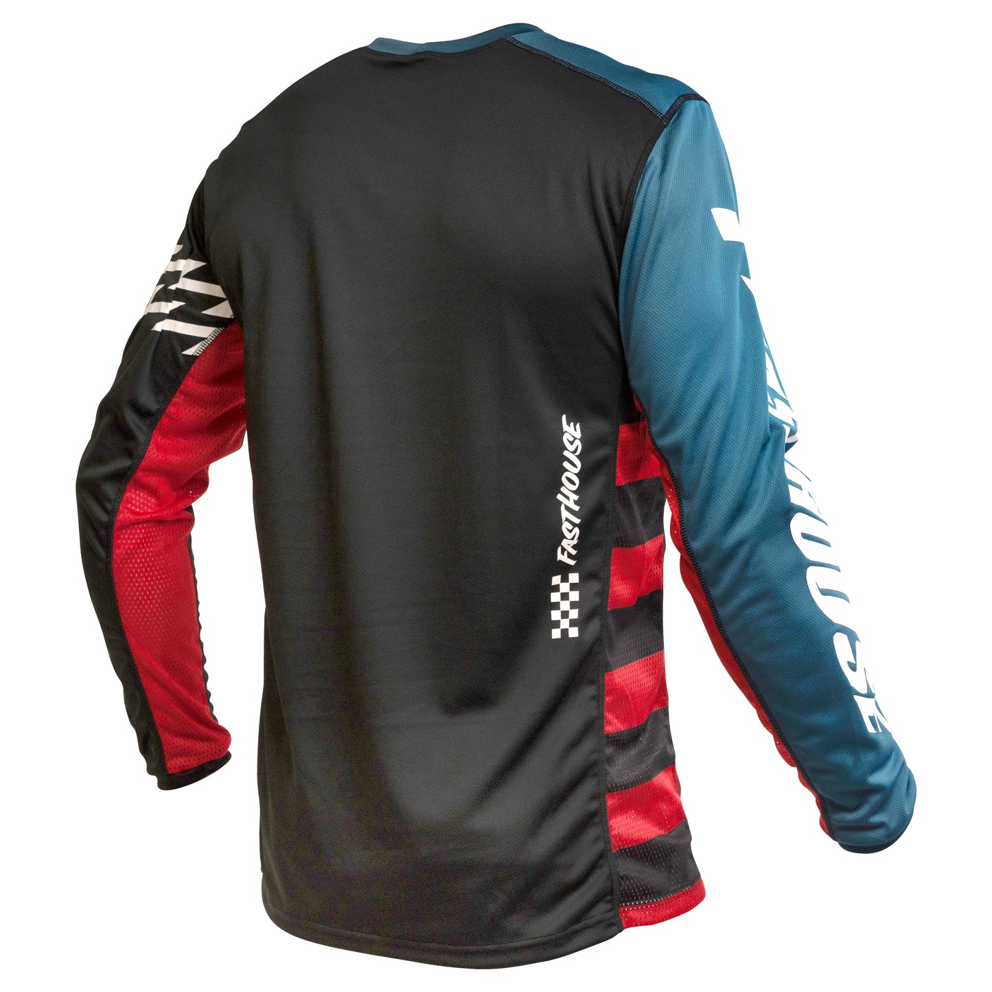Fasthouse Classic Velocity Long Sleeve MTB Jersey - Black-Indigo