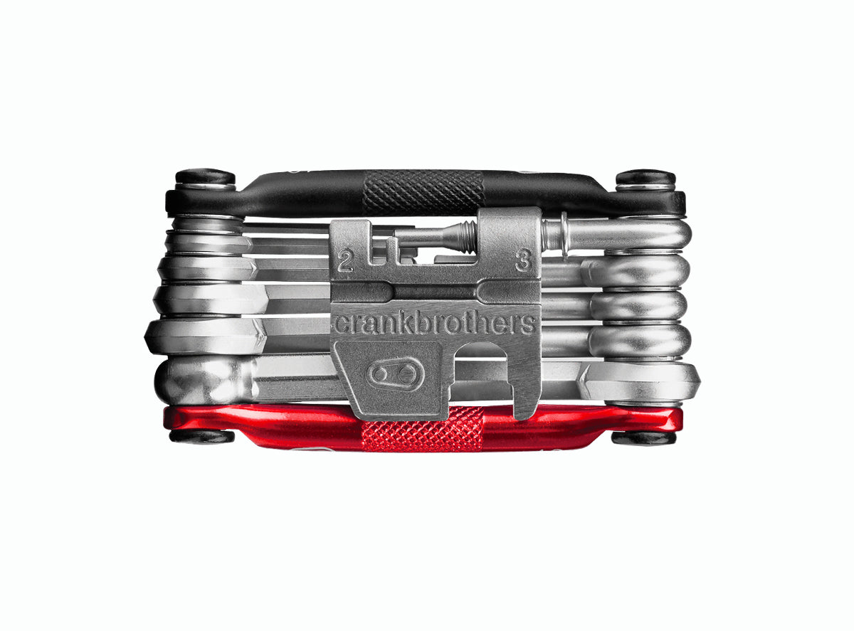 Crank Brothers M17 Multi-Tool - Black-Red Black - Red