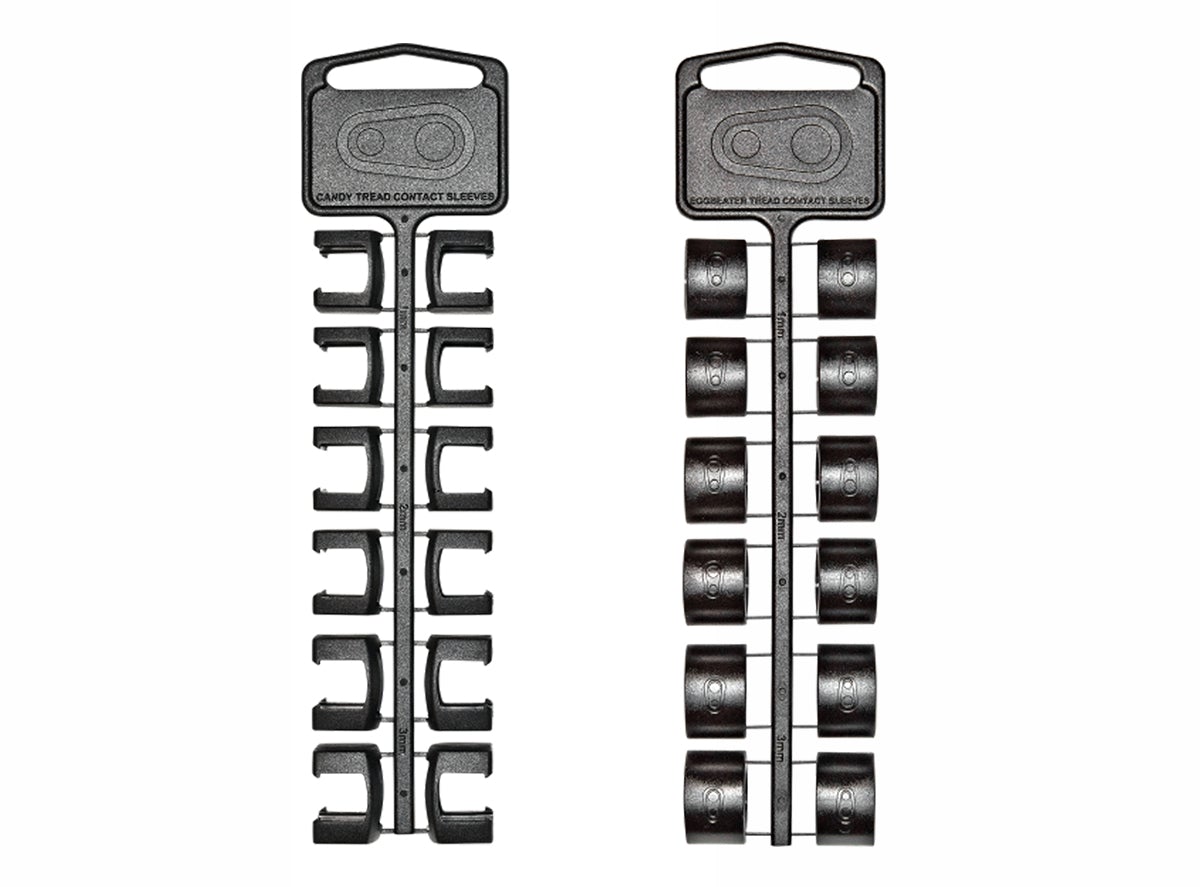 Crank Brothers Tread Contact Sleeves - Black Black Fits Candy 2/3