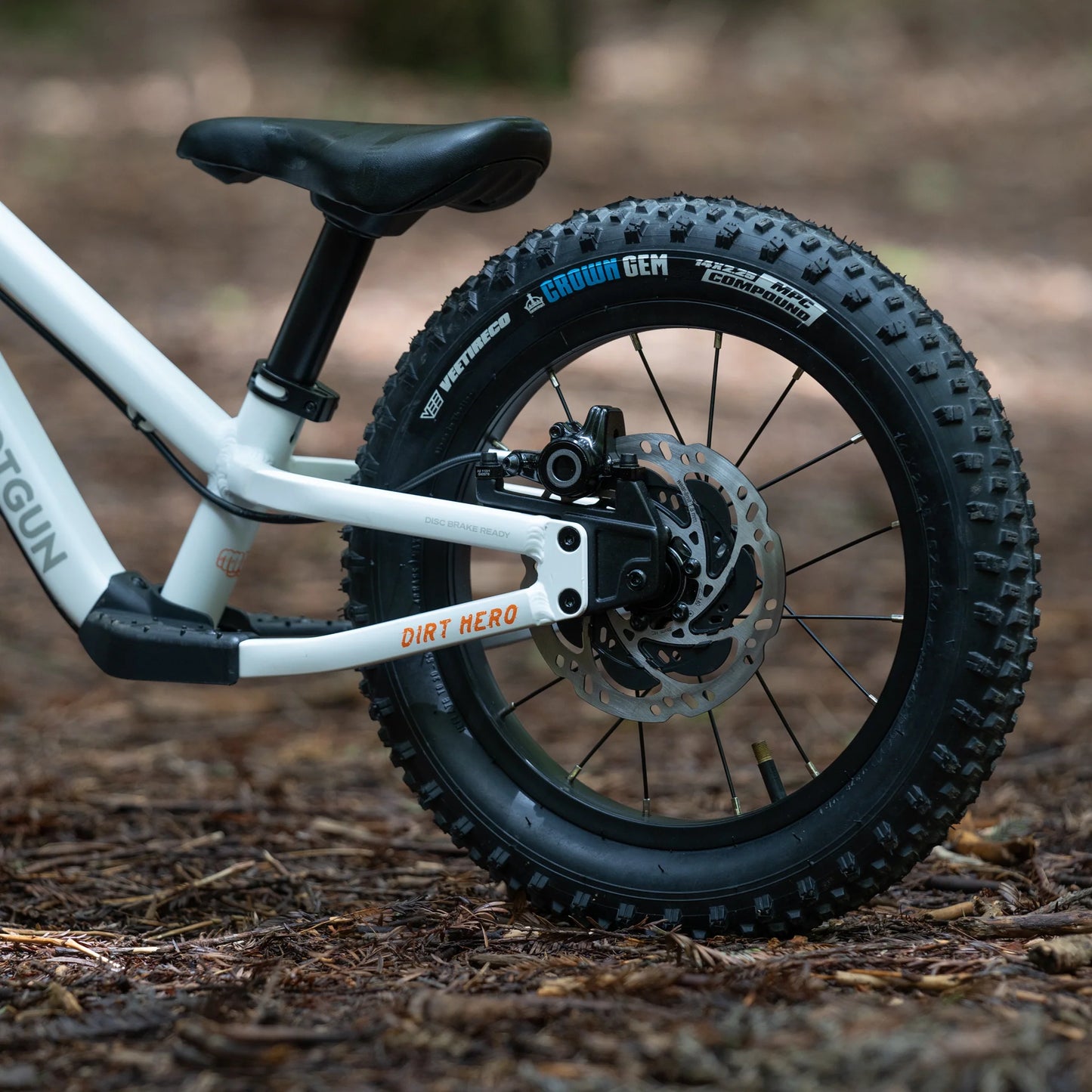 Shotgun Dirt Hero 12" Push Bike with Disc Brake - White