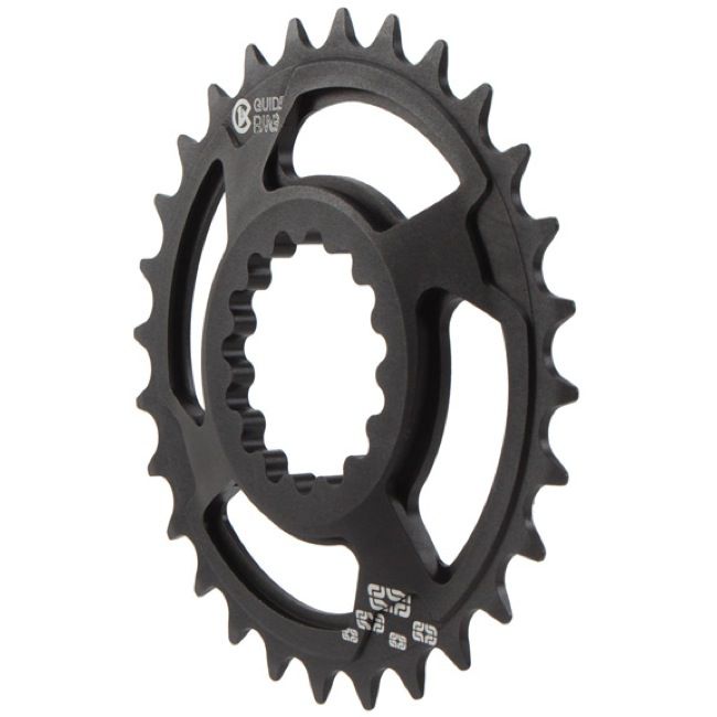 E Thirteen Direct Mount Guidering - Black Black 28t