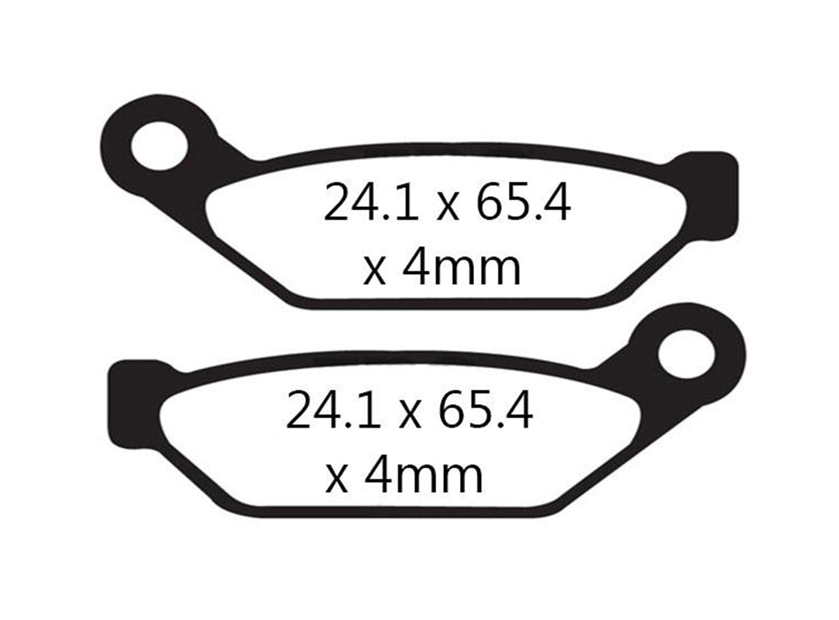 EBC Grimeca Early 4 Piston Disc Brake Pads Green Cross Country/Trekking