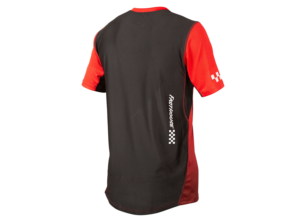 Fasthouse Alloy Slade Short Sleeve MTB Jersey - Red-Black