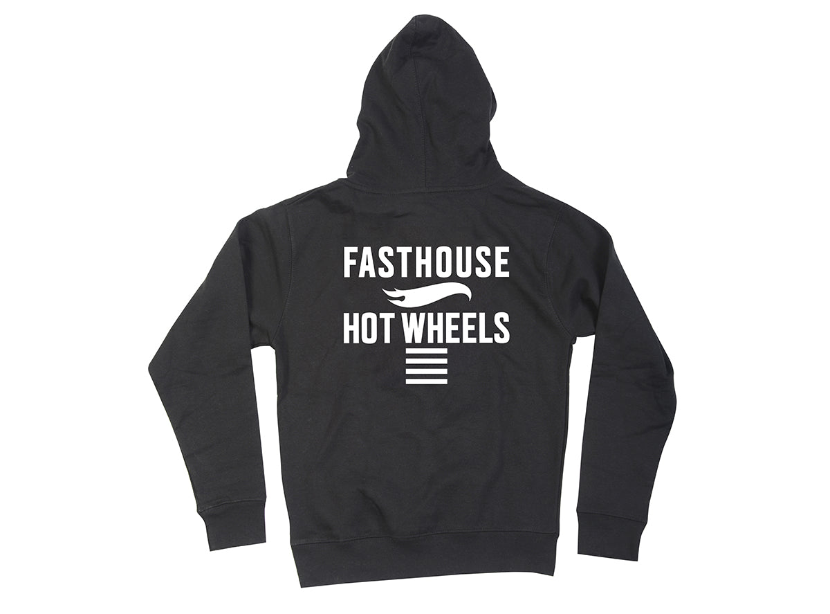 Fasthouse Rush Hot Wheels Hooded Pullover - Youth - Black