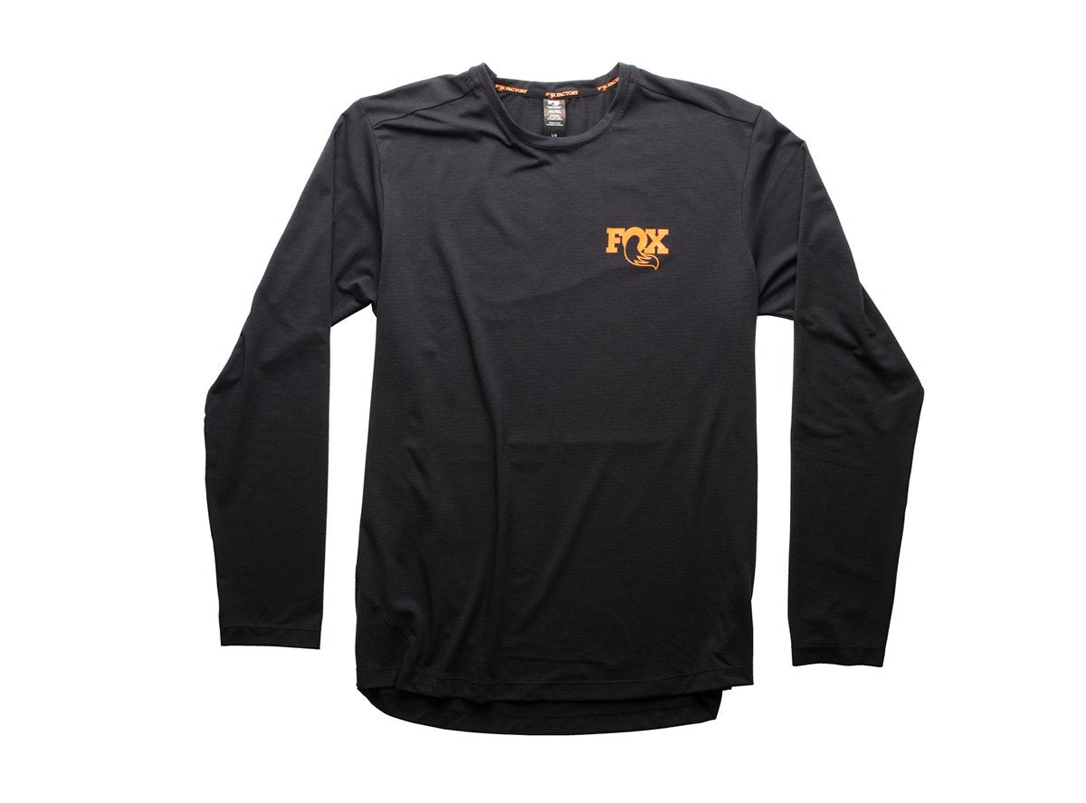 Fox Factory Transfer Long Sleeve Tech Top - Black - 2021 Black Small