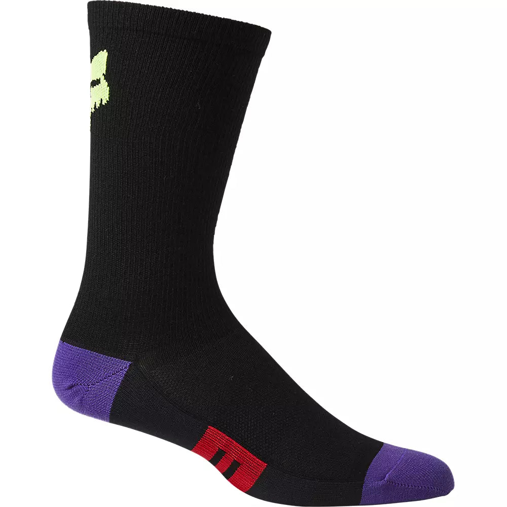 Fox Racing 8" Flexair Merino Sock - Celz - Black - 2022 Black Small/Medium