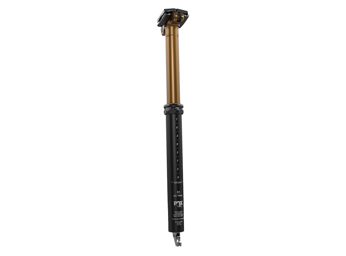 Fox Suspension Transfer Factory Dropper Seatpost 31.6x125mm - Internal - 2021 Black - Kashima 406mm - 31.6mm Internal Cable Routing