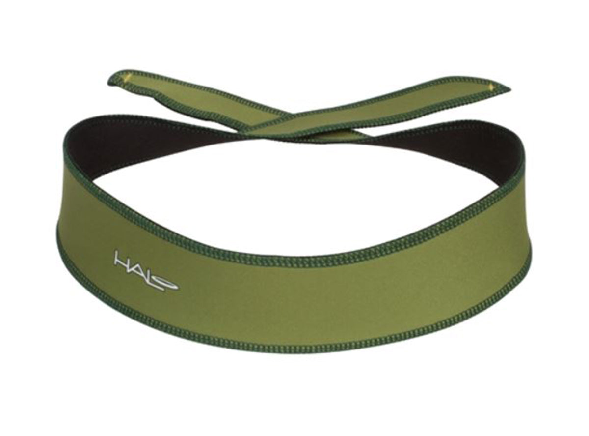 Halo I Tie Headband - Olive Olive One Size