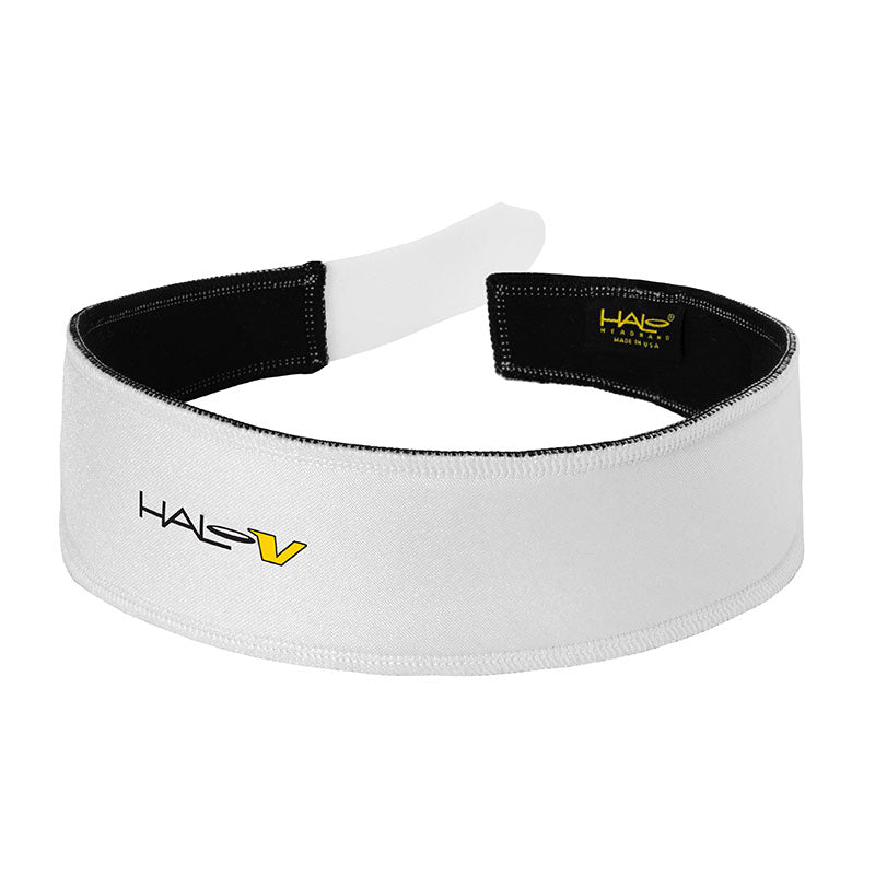 Halo V - Velcro Adjustable Headband - White White One Size