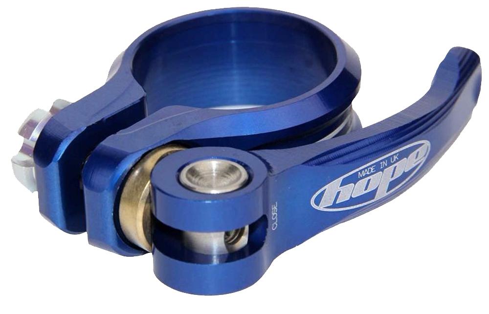 Hope QR Seatpost Collar - Blue Blue 28.6mm
