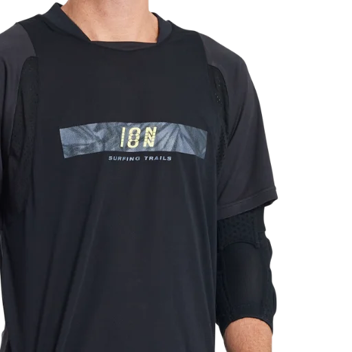 ION Scrub Amp Short Sleeve MTB Jersey - Black