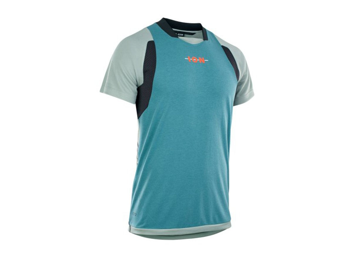 ION Scrub AMP Short Sleeve MTB Jersey - Tidal Green - 2021 Tidal Green Small