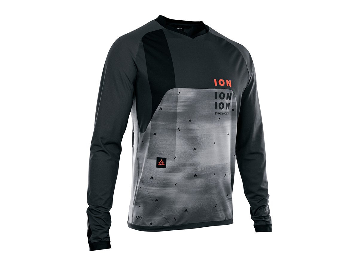 ION Traze Vent Long Sleeve MTB Jersey - Black - 2021 Black Small