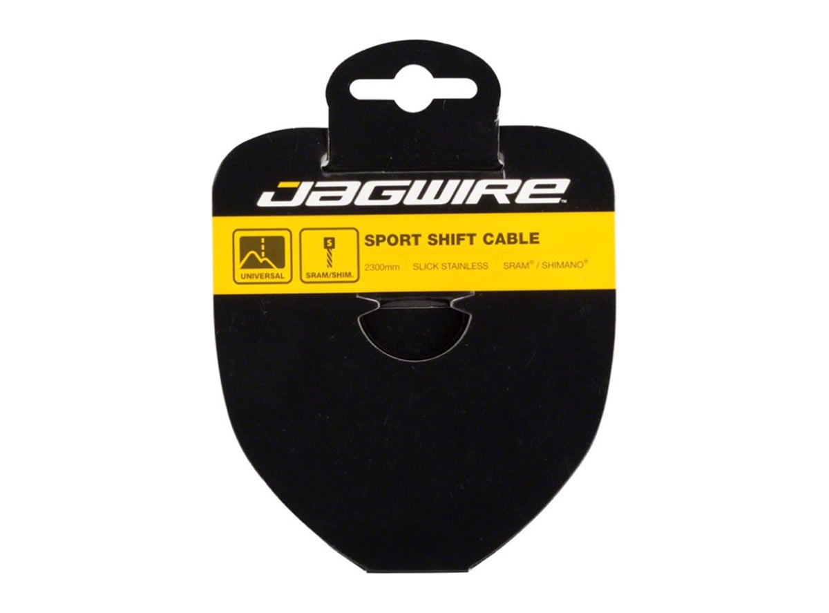 Jagwire Sport Slick Galvanized Shift Cable - Silver Silver 2300mm