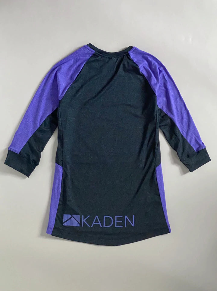 Kaden Apparel Gryla 3/4 Sleeve MTB Jersey - Womens - Midnight Blue-Lilac