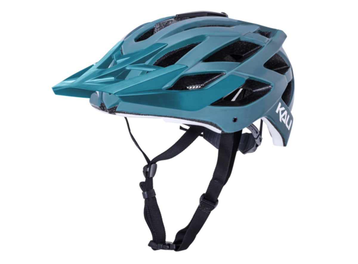 Kali Lunati Matt MTB Helmet - Moss-White Moss - White Large/X-Large