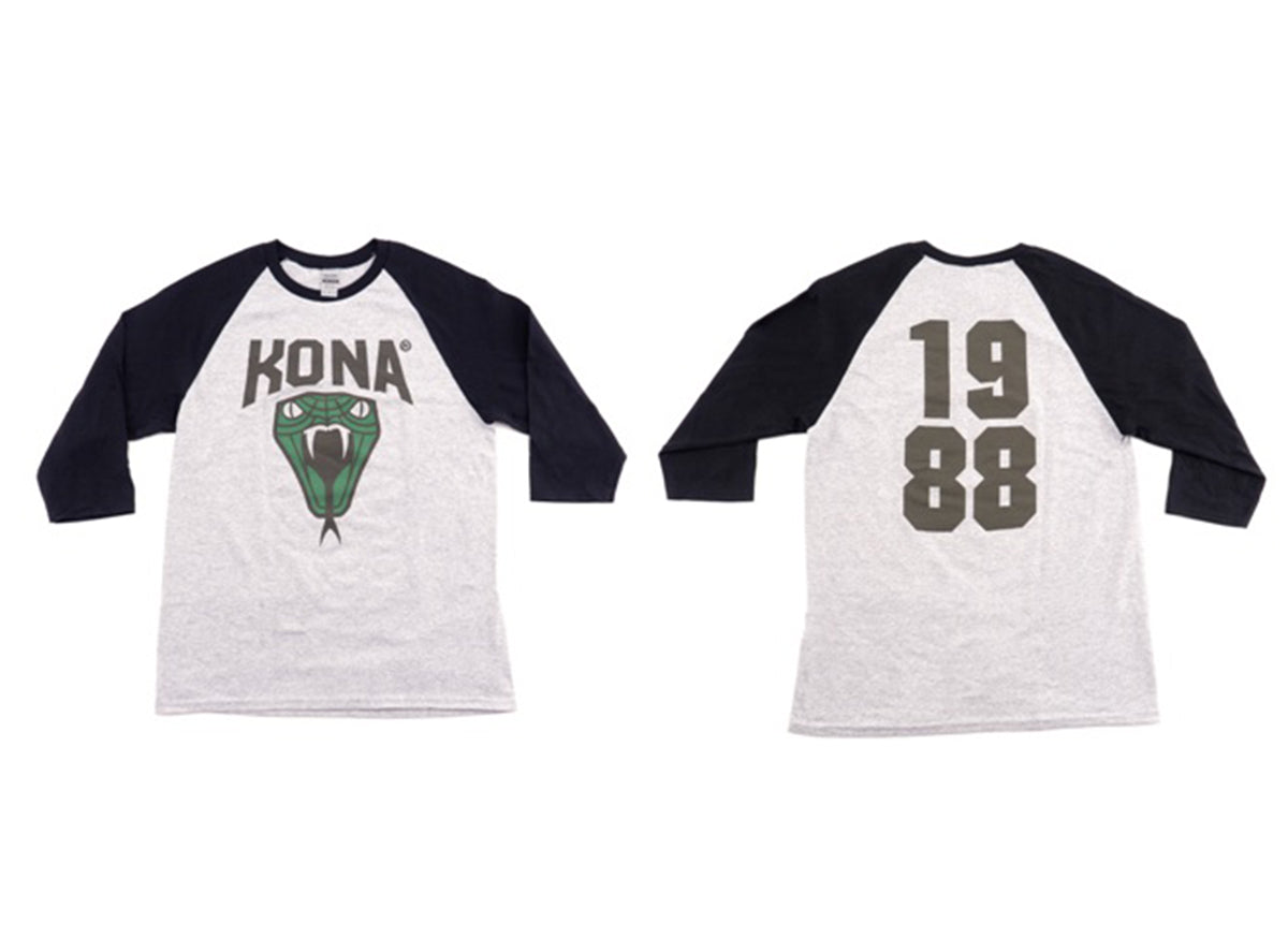Kona Snake 3/4 Sleeve Tee - Gray