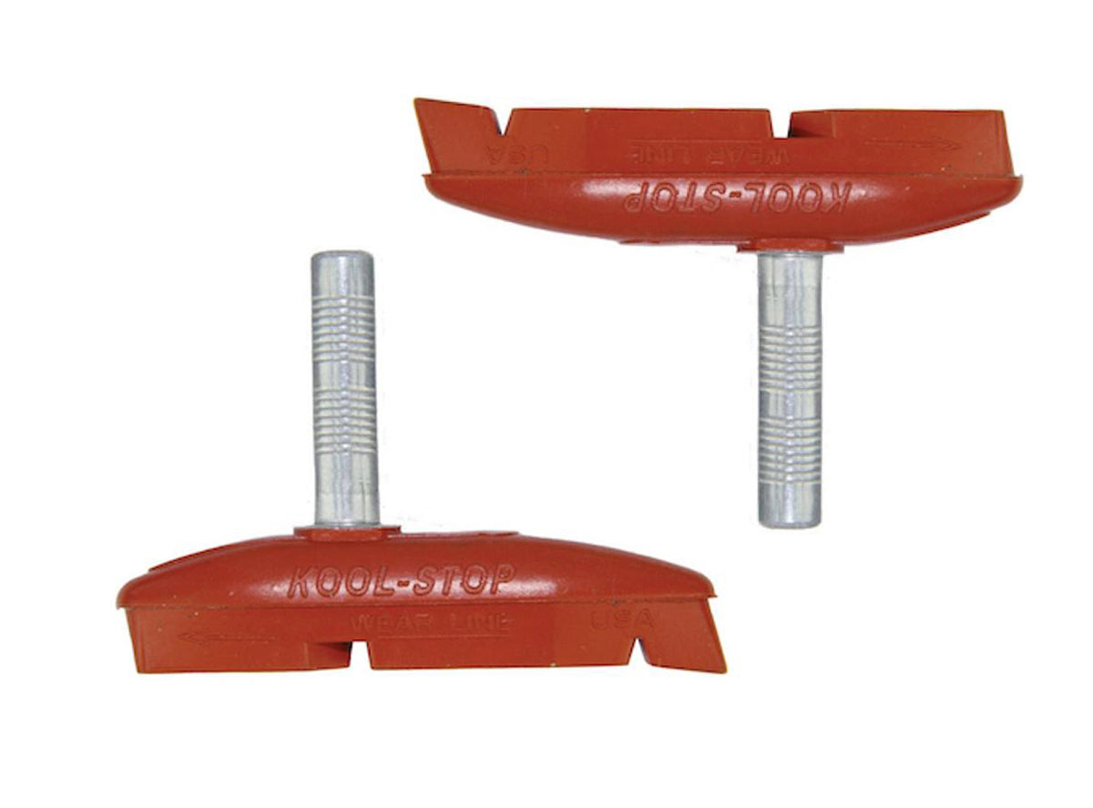 Kool Stop Eagle Claw II MTB V-Brake Pads - Smooth Post - Salmon Salmon Post Type Pads