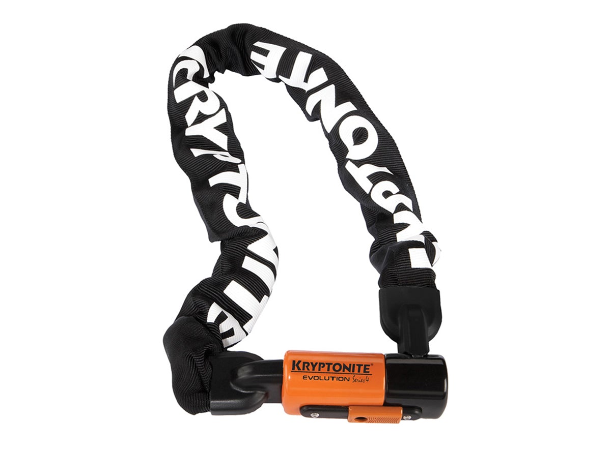 Kryptonite 1090 Evolution Series 4 Chain Lock - Black-Orange Black - Orange 3' x 90cm
