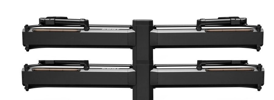 Kuat Piston Pro X Add On LED Dual Ratchet Platform Rack with Kashima - 2 Bike - Galaxy Gray Galaxy Gray