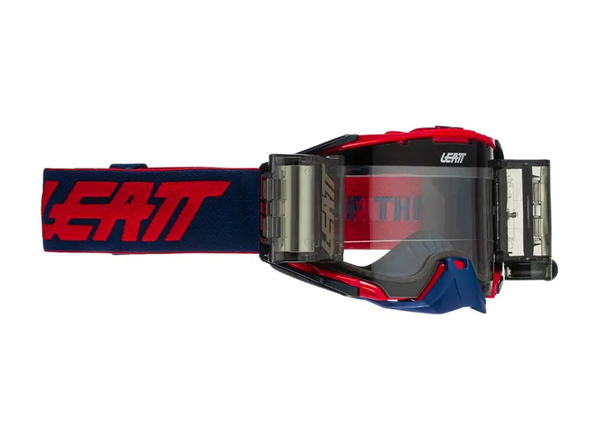 Leatt Velocity 6.5 Roll-Off MTB Goggle - Red-Blue - 2021 Red - Blue Clear - 83% Lens