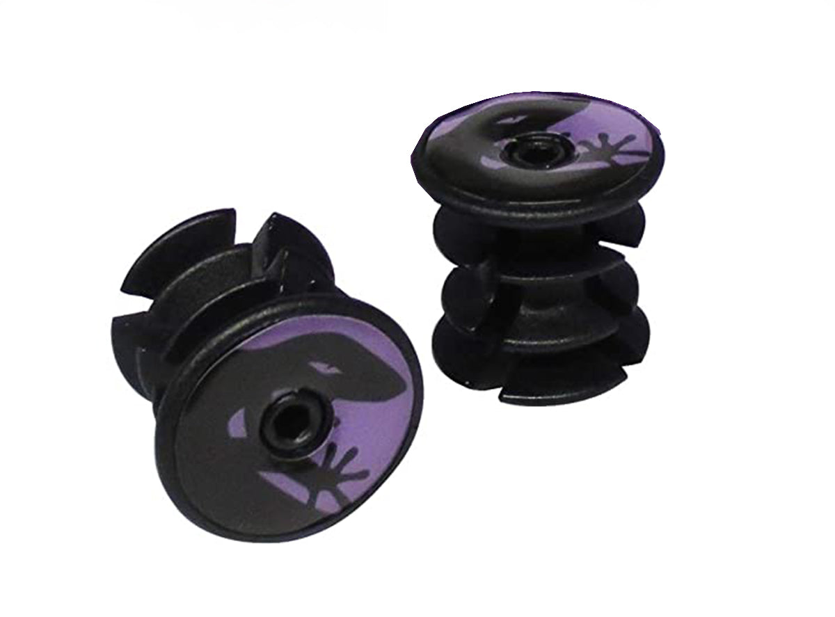 Lizard Skins DSP Bar Tape Plugs - Violet Purple Violet Purple