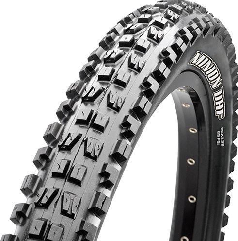Maxxis Minion DHF 27.5" Folding MTB Tire - WT Wide Trail - Double Down Black 2.5" (3C)MaxxGrip - (TR)Tubeless Ready - (DD)Double Down - 120x2TPI