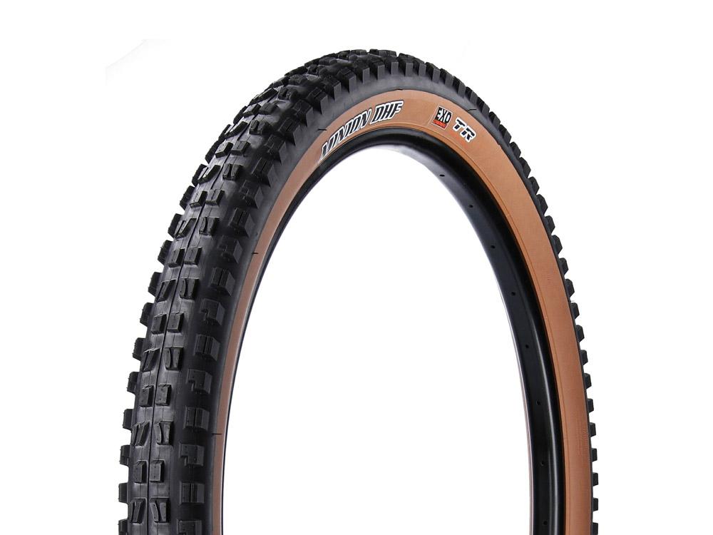Maxxis Minion DHF 27.5" Folding MTB Tire - WT Wide Trail - EXO - Skinwall Skinwall 2.5" (DC)Dual Compound - (TR)Tubeless Ready - (EXO)EXO Sidewall - 60TPI