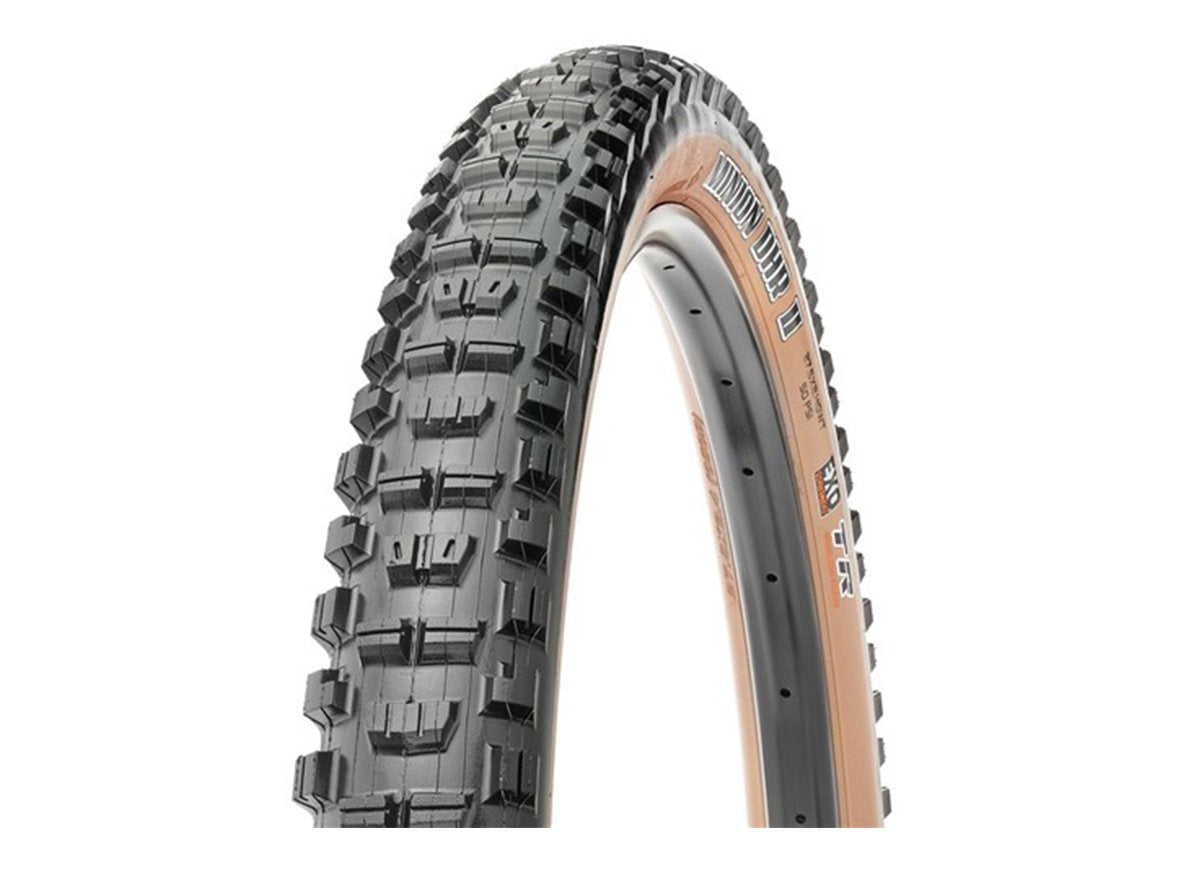 Maxxis Minion DHR II 27.5" Folding MTB Tire - EXO - Skinwall Skinwall 2.4" (DC)Dual Compound - (TR)Tubeless Ready - (EXO)EXO Sidewall - 60TPI