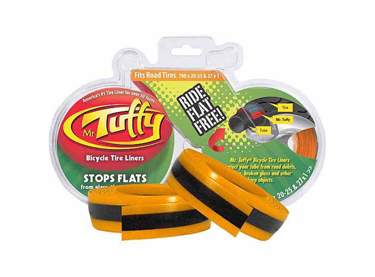 Mr. Tuffy Original Anti Flat Tire Liners - 700c - Orange Orange 700c - 20-25c & 27" - 1" Road Tires