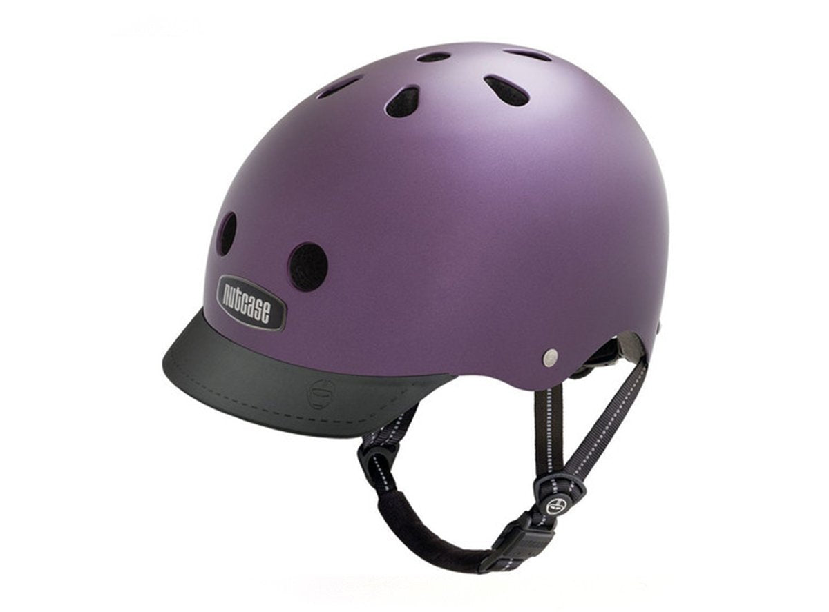 Nutcase Passion Purple Satin Metallic Street Helmet - Purple Purple Small