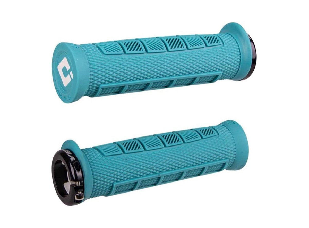 ODI Elite Pro Lock-On Bonus Pack MTB Grips - Turquoise Turquoise