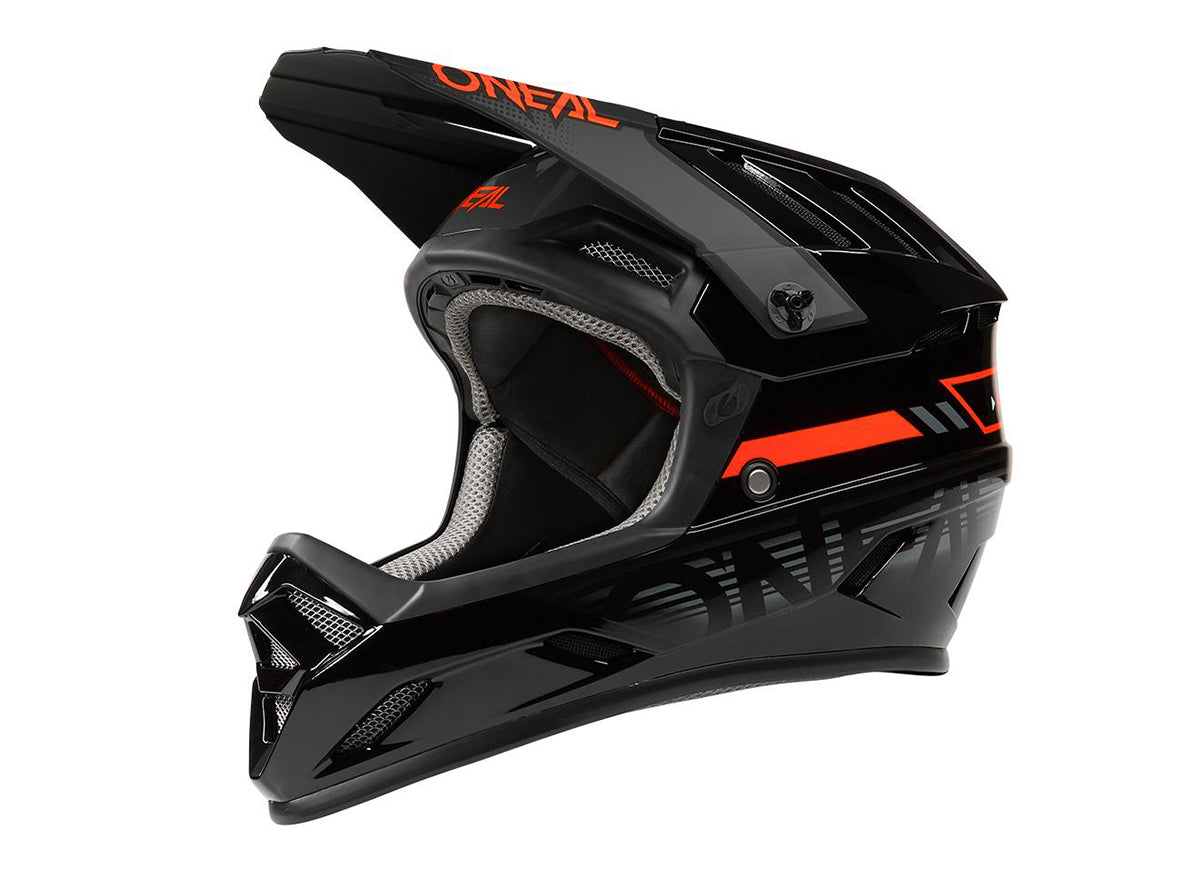 O'Neal Backflip Eclipse Full Face Helmet - Black-Gray Black - Gray Small