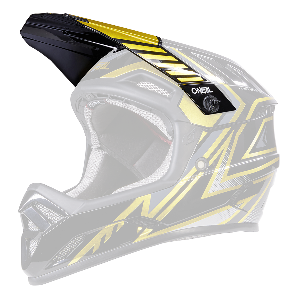 O'Neal Backflip Replacement Visor - Knox - Black-Gold Black - Gold