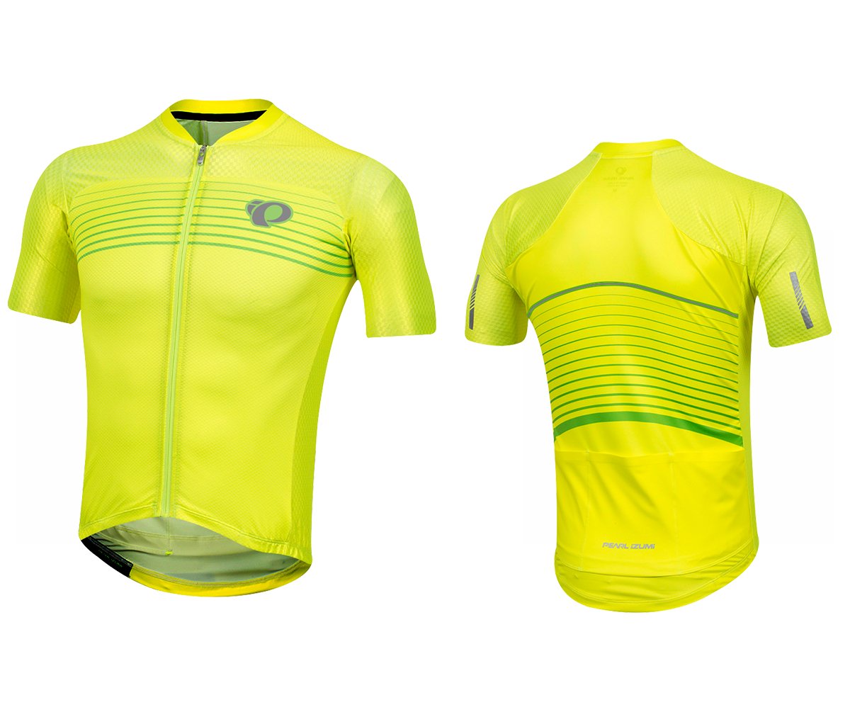 Pearl Izumi PRO Pursuit Speed Short Sleeve Road Jersey - Screaming Yellow Diffuse Screaming Yellow Diffuse Small