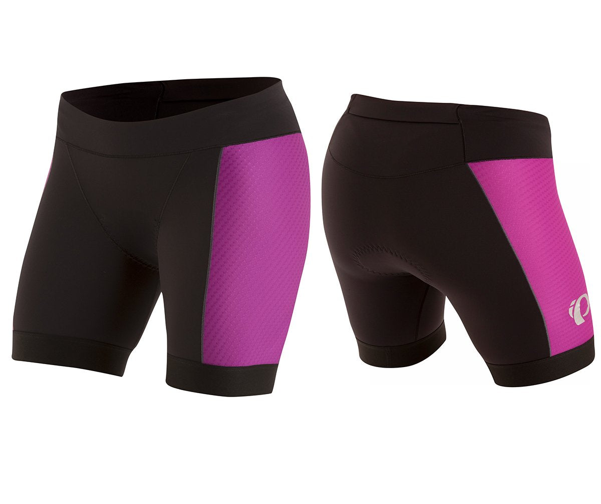 Pearl Izumi Elite Pursuit Tri Short - Womens - Black-Purple Wine Black - Purple Wine Large
