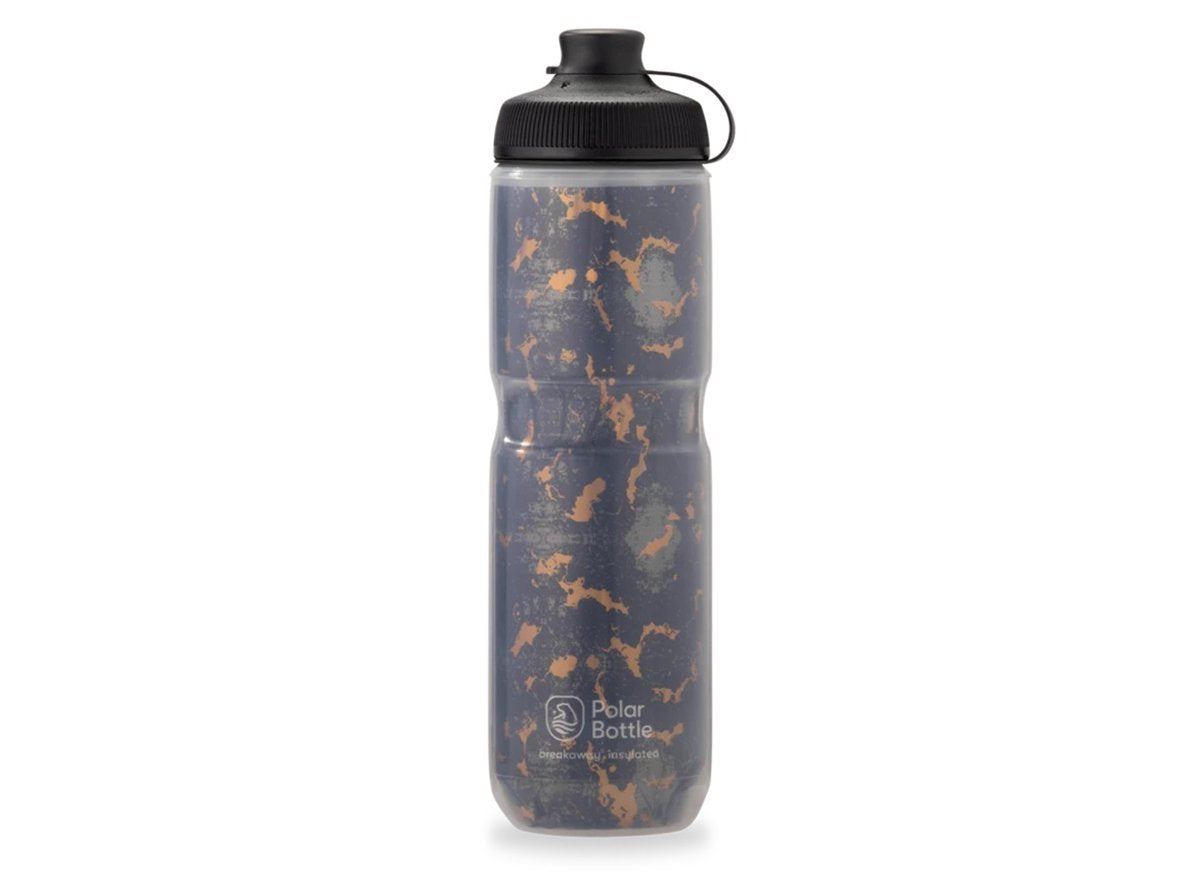 Polar Bottles Breakaway® Muck Insulated Shatter Water Bottle - 24oz - Charcoal-Copper Charcoal - Copper