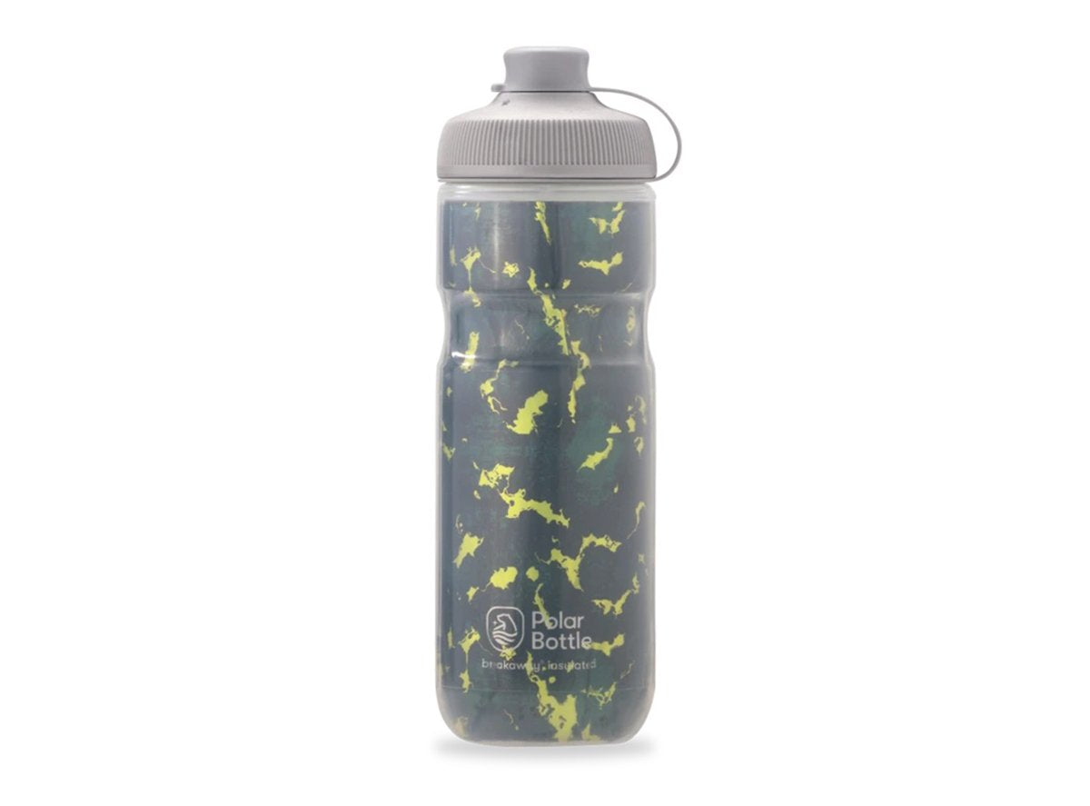 Polar Bottles Breakaway® Muck Insulated Shatter Water Bottle - 20oz - Forest-Lightning Forest - Lightning