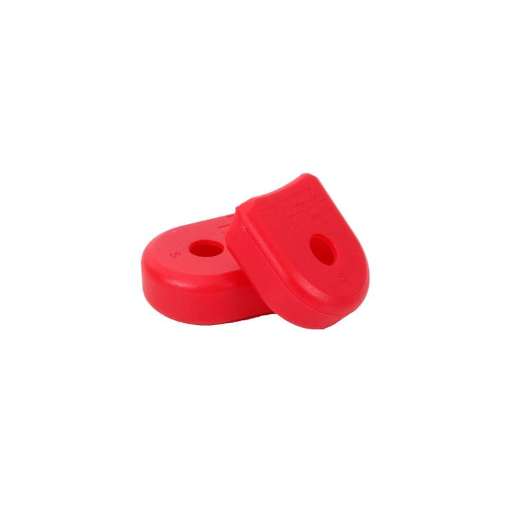 Race Face Alloy Crank Pedal Boots - Red Red 2 Pack