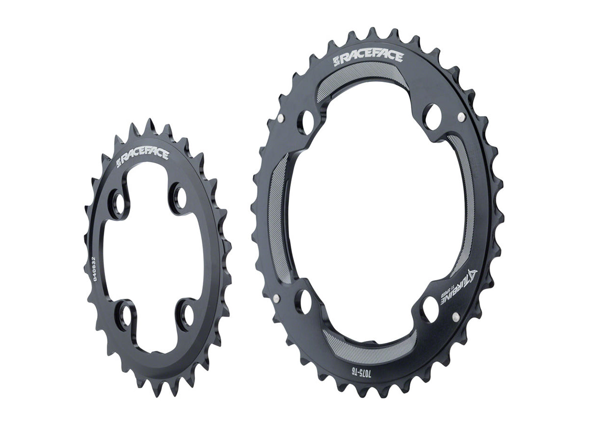 Race Face Turbine 11 Spd Chainring Set - Black Black 26-36t - 64/104mm BCD