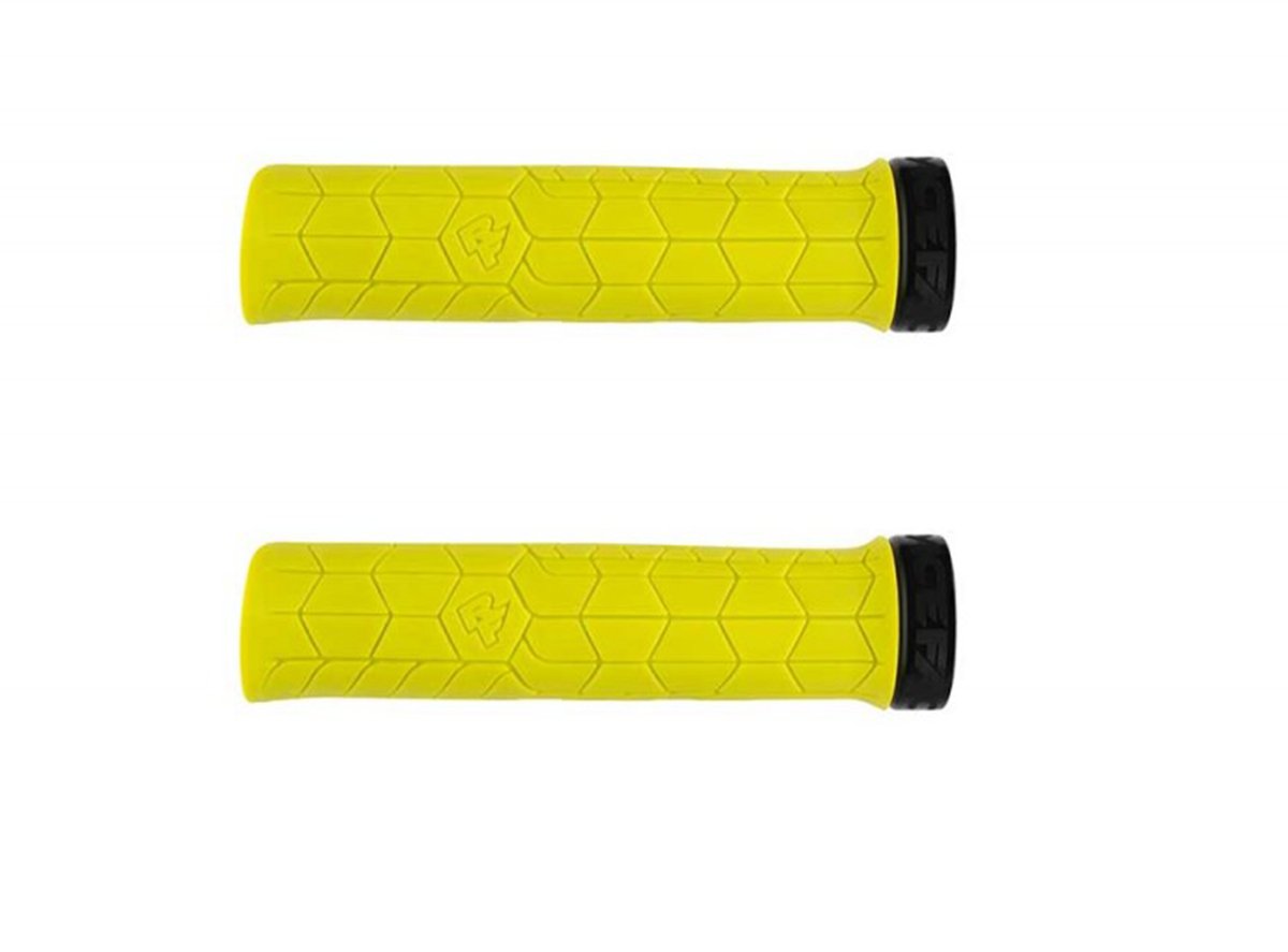 Race Face Getta Grips - Yellow Yellow Black Clamp - 30mm