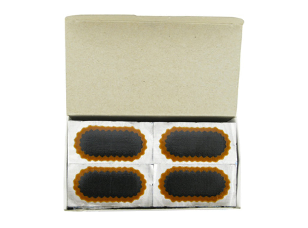 Rema Tip Top Oval Patches Black 50mm - Box of 100