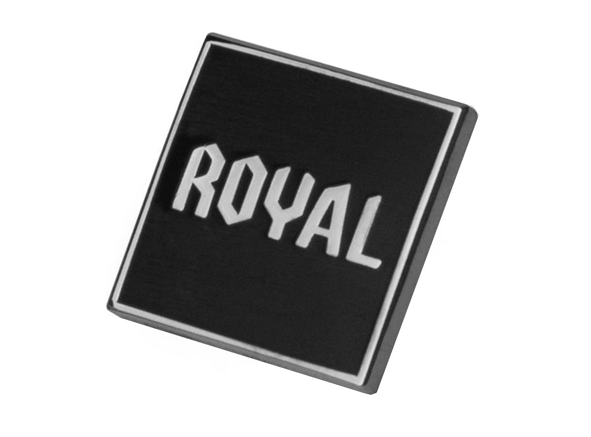 Royal Racing Pin Badge - Black Black Each