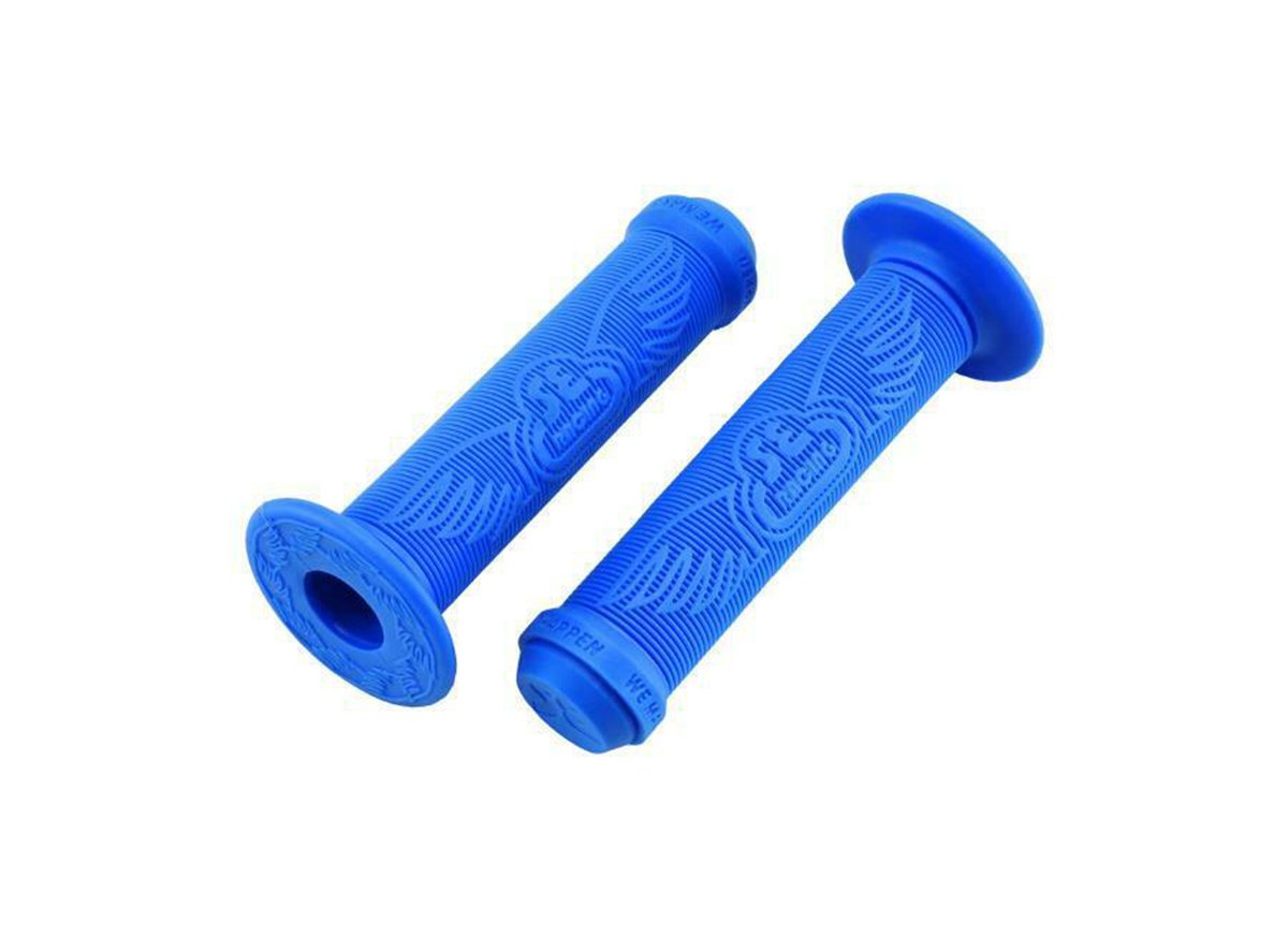 SE Bikes Racing Wing BMX Grips - Blue Blue 135mm